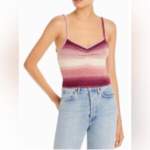 Wayf Knit Striped Camisole Tank Top Size M